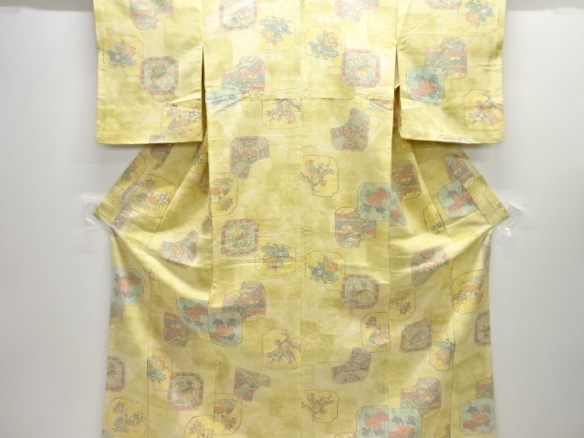 JAPANESE KIMONO / KOMON / FLOWER & BIRD